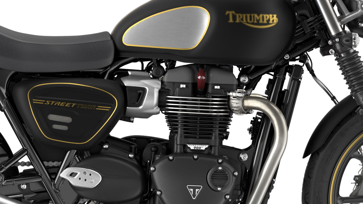 Triumph street twin shop goldline